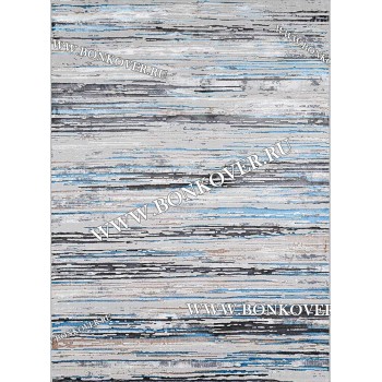 Ковер в гостиную дизайн 63 Абстракция Серый с Синим