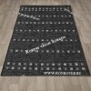 Безворсовый ковер дизайн 80 черный