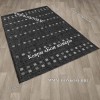 Безворсовый ковер дизайн 80 черный