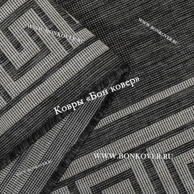 Безворсовый ковер дизайн 92 серый