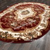 РОССИЙСКИЙ ЖАККАРДОВЫЙ КОВЕР МЕДАЛЬОН КРАСНЫЙ ОВАЛЬНЫЙ