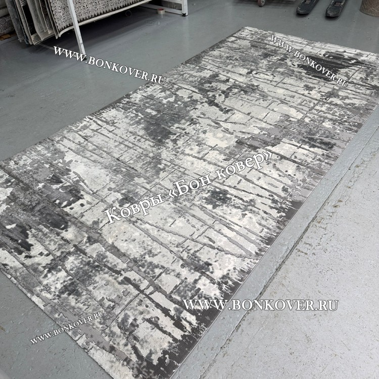 Абстрактный Ковер Турция Дизайн 30430 Серый