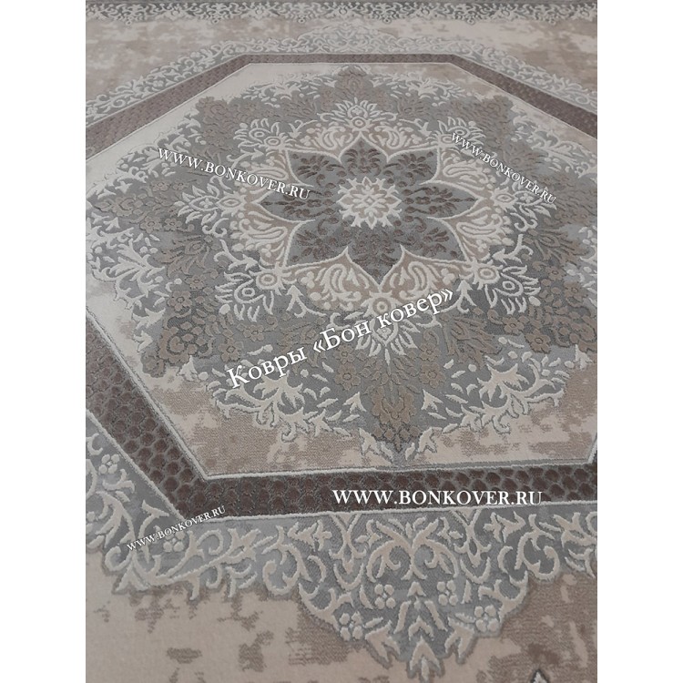 Турецкий Ковер Для Гостиной Дизайн 53 Серый